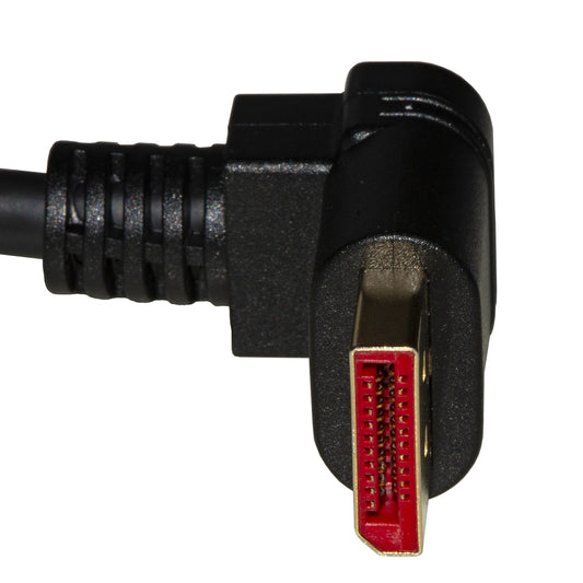 CAVO DI CONNESSIONE DISPLAYPORT 1.4 8K MT 1,8 CONNETTORE ANGOLATO A 90°
