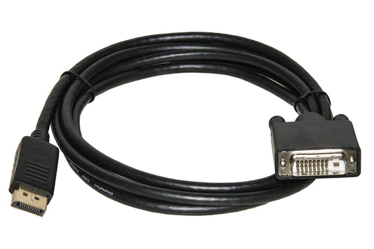 CAVO DISPLAYPORT MASCHIO - DVI MASCHIO CONTATTI DORATI MT. 10