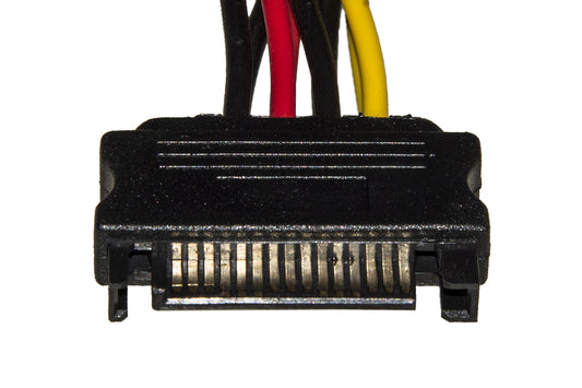CAVO SATA ALIMENTAZIONE DA 15 PIN SATA MASCHIO A 2 X 15 PIN SATA 90°