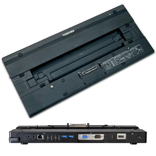 (REFURBISHED) Docking Station Replicatore di Porte Highspeed Toshiba PA3916E-1PRP USB 3.0 TECRA NO Alimentatore