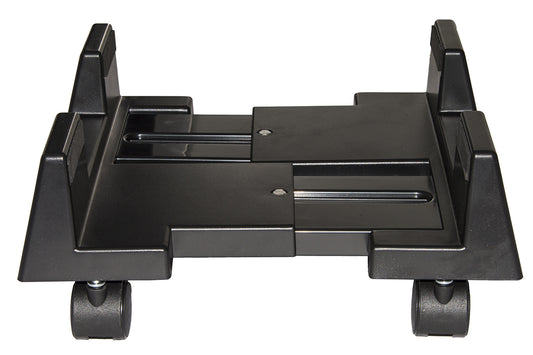 SUPPORTO COMPUTER VERTICALE CON RUOTE COLORE NERO
