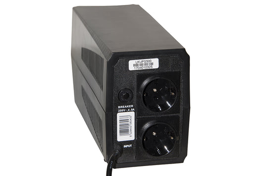 GRUPPO DI CONTINUITA' LINE INTERACTIVE PWM 500 VA 300 WATT CON 2 PRESE