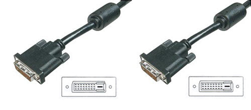 CAVO DVI PER MONITOR - DVI-D 24+1 MASCHIO/MASCHIO DUAL LINK MT. 5 CON FERRITE