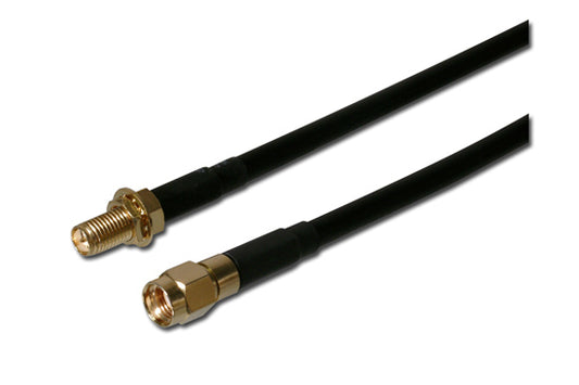 CAVO PROLUNGA PER ANTENNA WIRELESS MASCHIO/FEMMINA CONNETTORE RP-SMA MT. 1