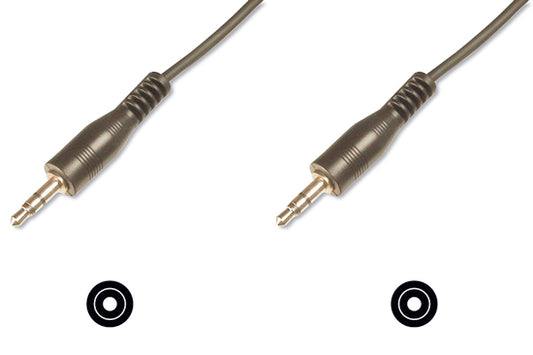 CAVO STEREO CON CONNETTORI MASCHIO/MASCHIO JACK 3.5 MM. MT. 1,50