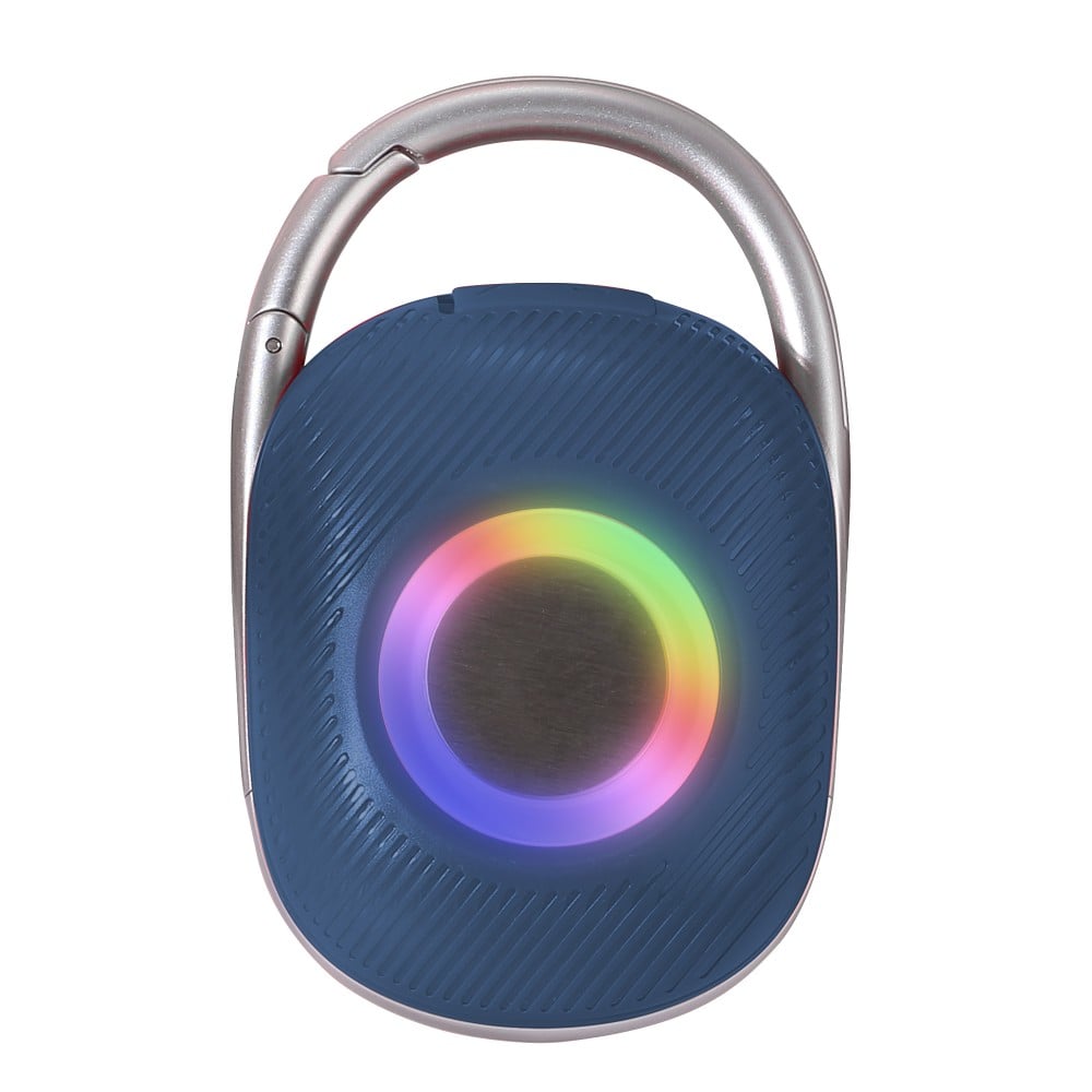 Mini Altoparlante Wireless BT V5.3 Speaker Luce LED Vivavoce TF USB Blu