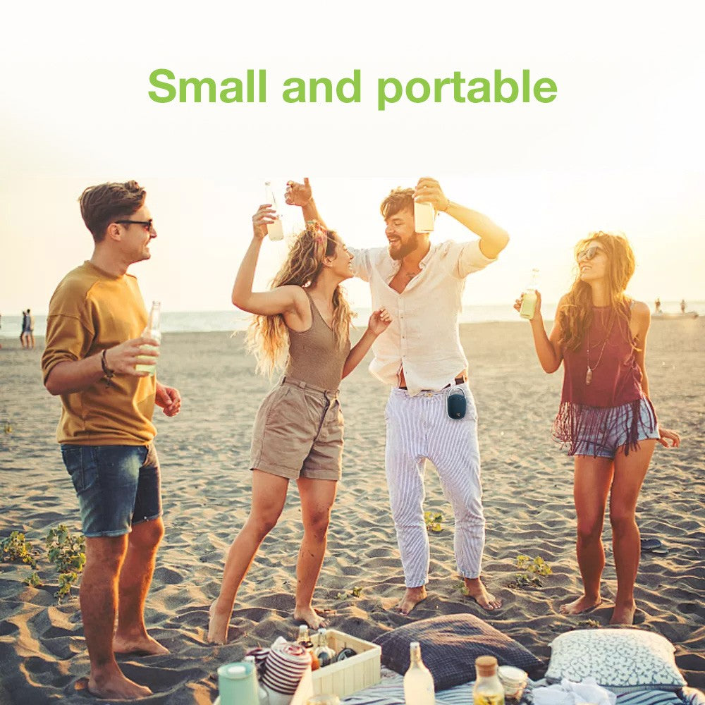 Mini Altoparlante Wireless BT V5.3 Speaker Luce LED Vivavoce TF USB Blu