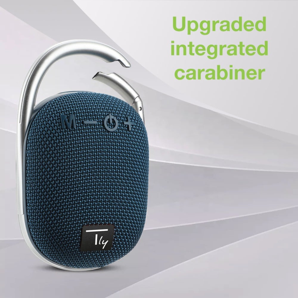 Mini Altoparlante Wireless BT V5.3 Speaker Luce LED Vivavoce TF USB Blu