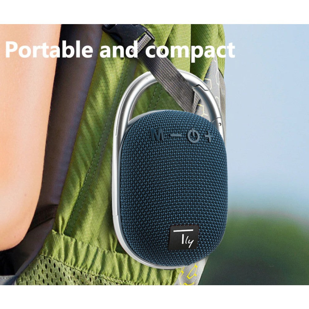 Mini Altoparlante Wireless BT V5.3 Speaker Luce LED Vivavoce TF USB Blu