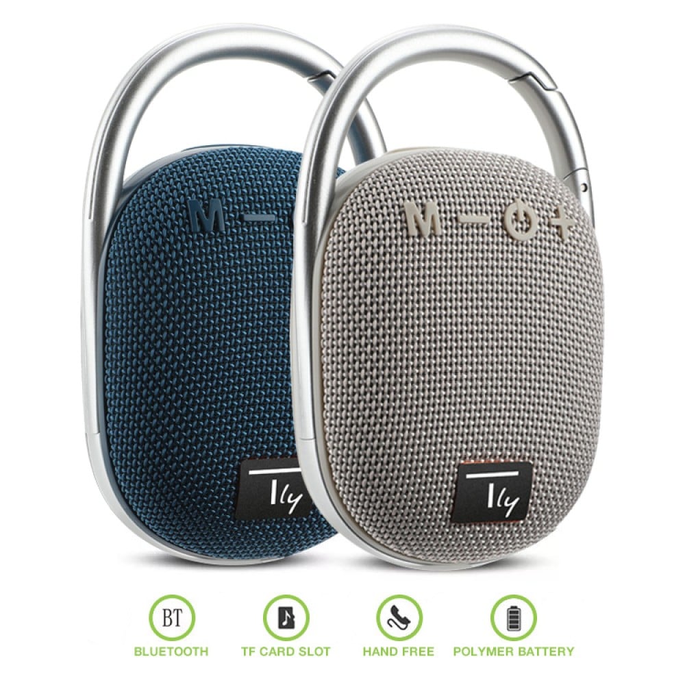 Mini Altoparlante Wireless BT V5.3 Speaker Luce LED Vivavoce TF USB Grigio