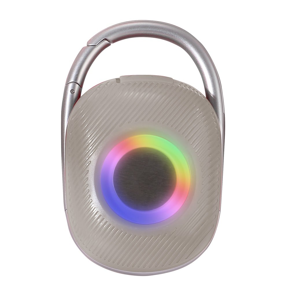Mini Altoparlante Wireless BT V5.3 Speaker Luce LED Vivavoce TF USB Grigio