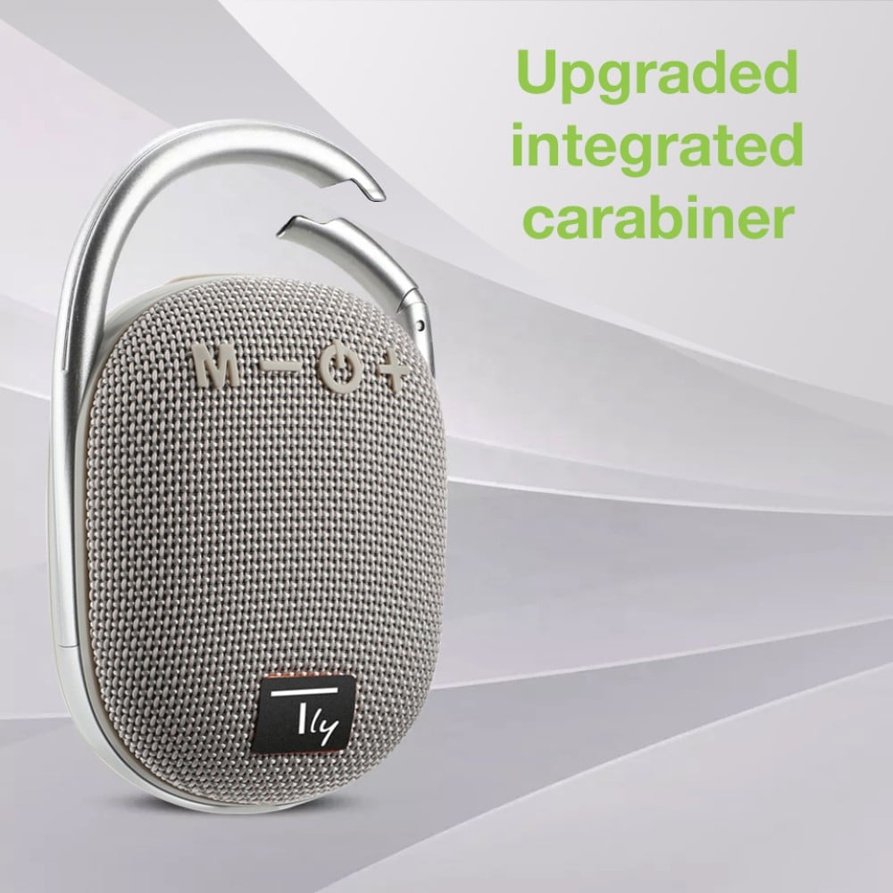 Mini Altoparlante Wireless BT V5.3 Speaker Luce LED Vivavoce TF USB Grigio