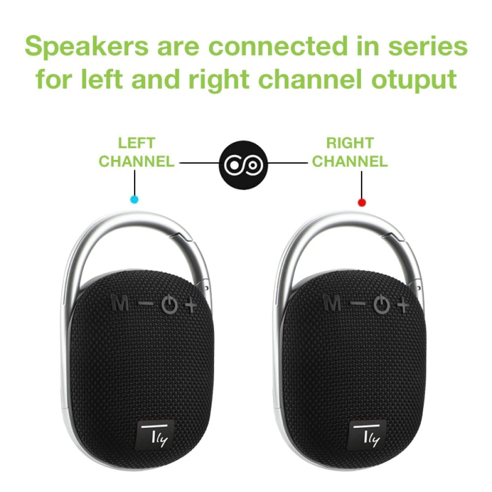 Mini Altoparlante Wireless BT V5.3 Speaker Luce LED Vivavoce TF USB Nero