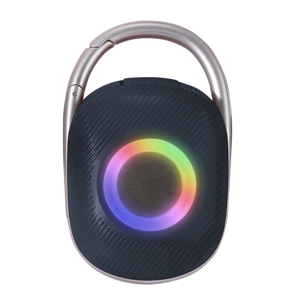 Mini Altoparlante Wireless BT V5.3 Speaker Luce LED Vivavoce TF USB Nero