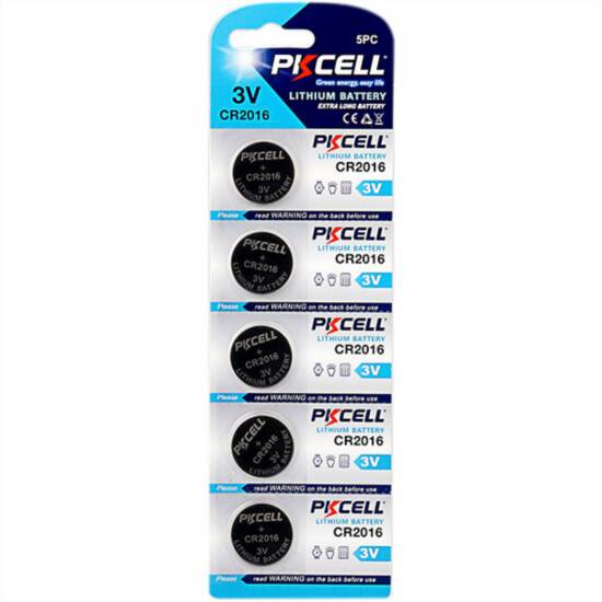 BATTERIE CR2016 3 VOLT BLISTER 5 PEZZI