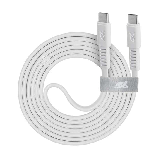 Cavo ricarica piatto Type-C / Type-C 1,2m bianco