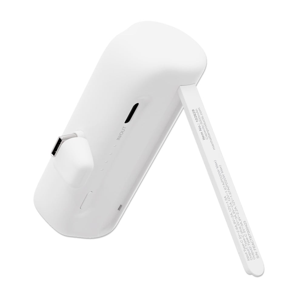 Power Bank PD 5000 mAh con Presa USB-C™ Integrata 20W Bianco