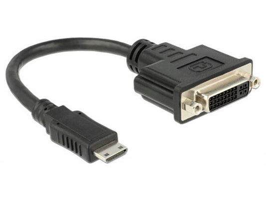 ADATTATORE HDMI MINI C MASCHIO - DVI 24+5 FEMMINA 20 CM DELOCK