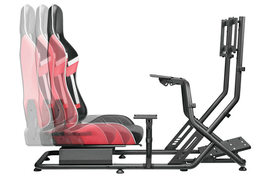 Poltrona/Simulatore guida Cortek serie 6 rosso-nero