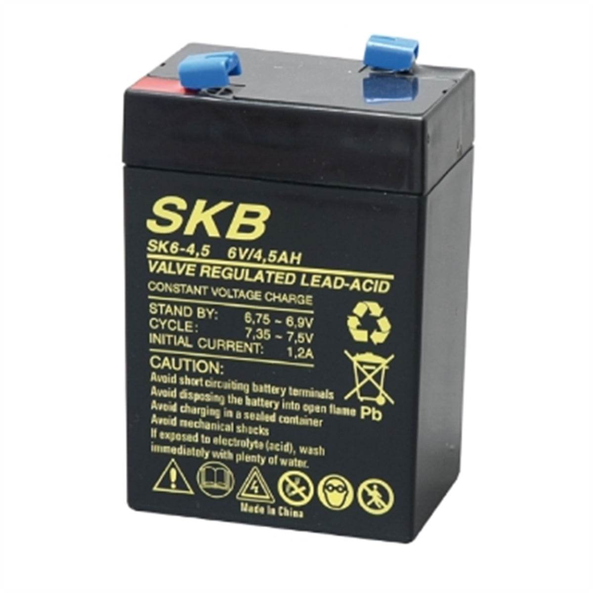 BATTERIA 6V 4.5AH 70X48X101