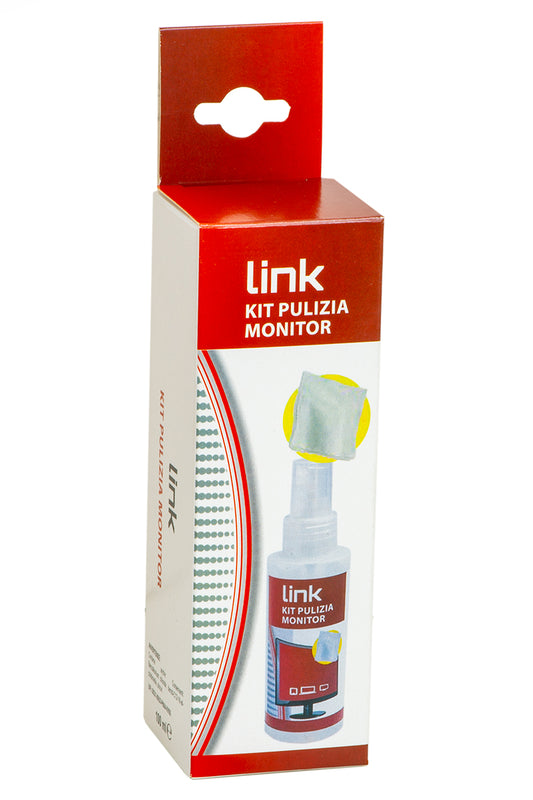 KIT PULIZIA PER SCHERMI TV, TABLET E SMARTPHONE 100ML + PANNO MICROFIBRA