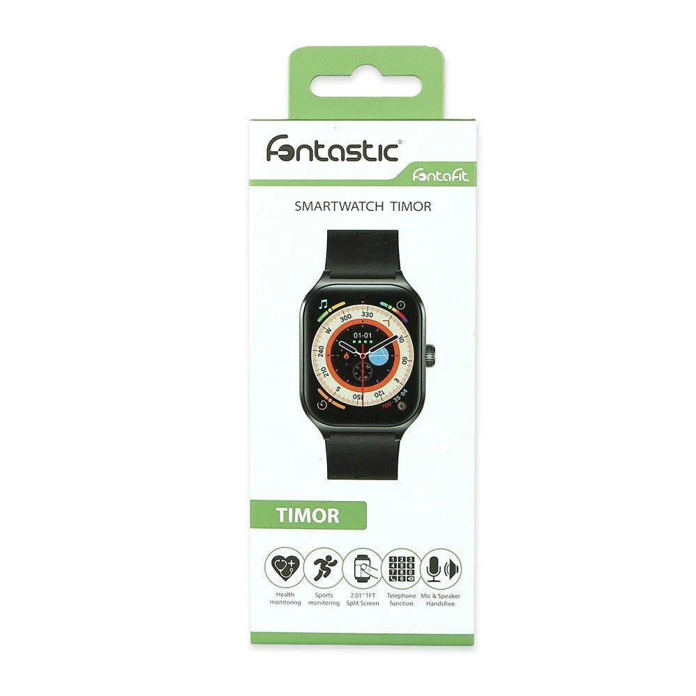 Smartwatch Fitness Bluetooth V5.0 Timor Display 2,01" Nero