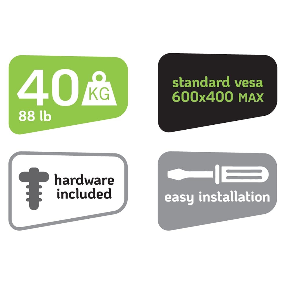 Staffa Universale Full-Motion per Fissaggio a Parete ad Angolo TV 32-70''