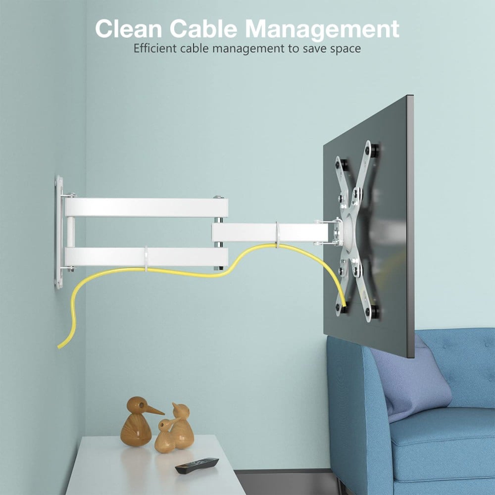 Supporto a Muro Ultra Slim per TV LED LCD 23-55'' Bianco