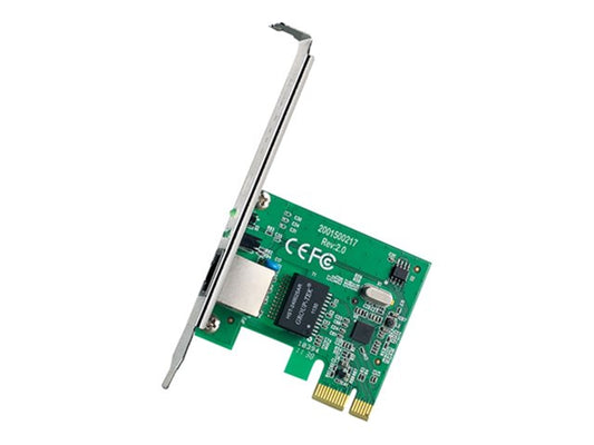 ADATTTORE 32-BIT GIGABIT PCIe NETWORKS ADAPTER, REALTEK RTL8168B, 10/100/1000 MBPS AUTONEGOTIATION RJ45 PORT, AUTO MDI/MDIX