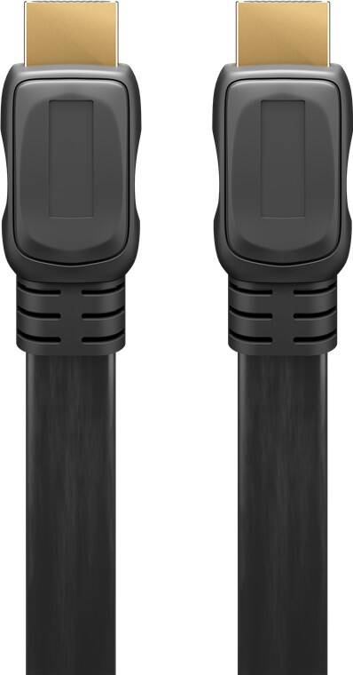 CAVO HDMI PIATTO MT. 3 HIGH SPEED CON ETHERNET COLORE NERO