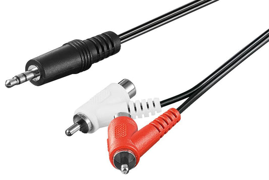 CAVO SDOPPIATORE STEREO CON CONNETTORE RCA CON BYPASS MT 1.5