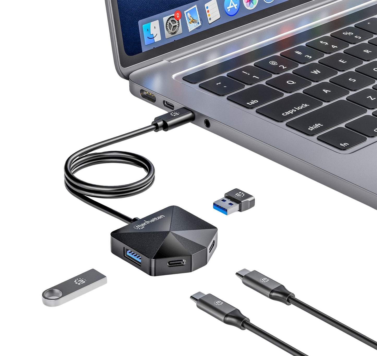 Hub USB 3.2 2x USB-A e 2x USB-C™