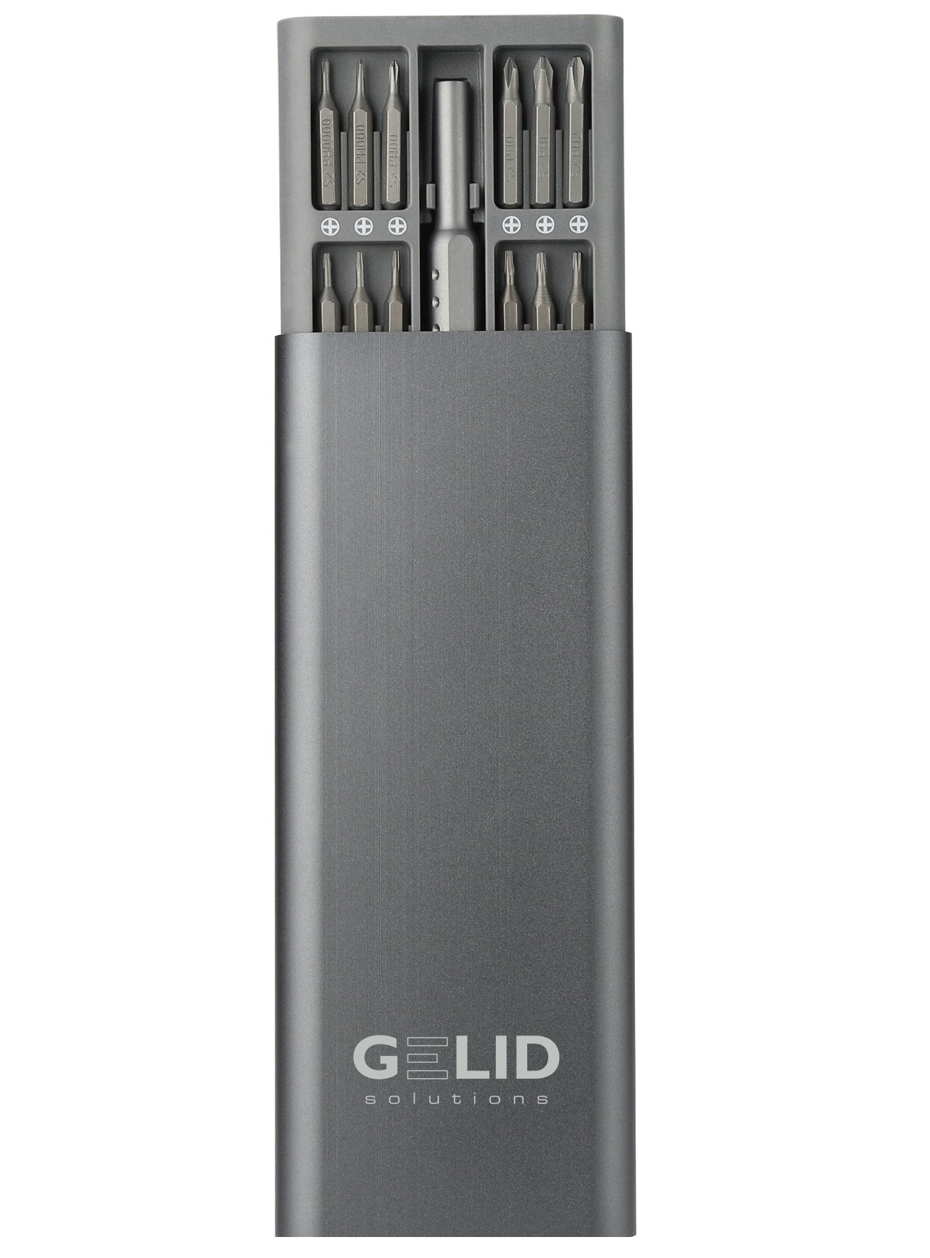 Set Astuccio in Alluminio Cacciavite di Precisione a 48 Punte Intercambiabili