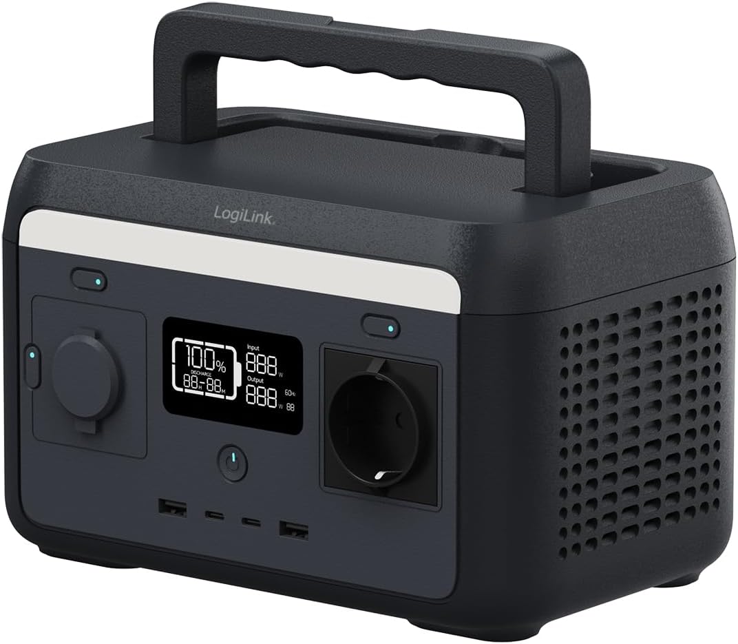 Stazione di Alimentazione Portatile 300W LiFePO4 Batteria Ricarica Solare