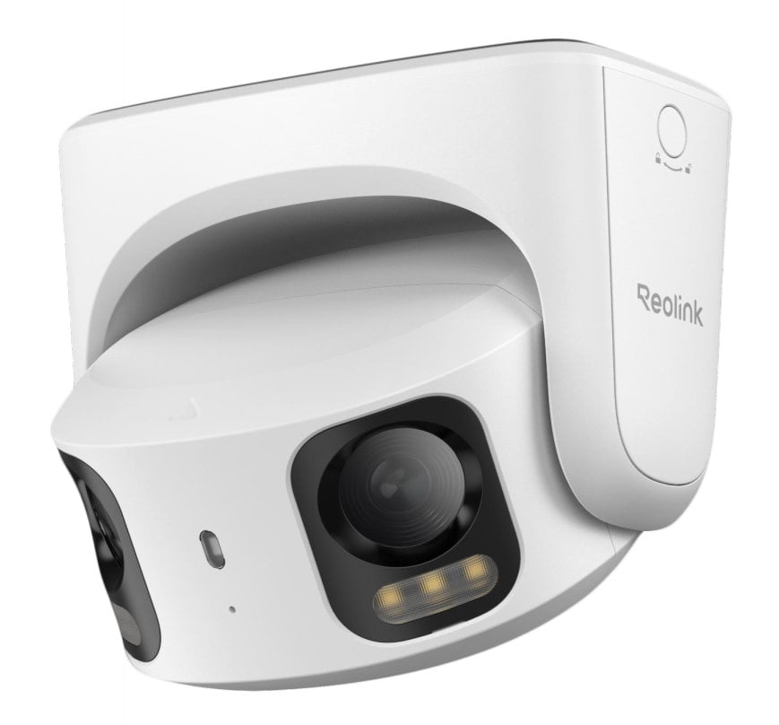 Telecamera Smart PoE 4K Doppio Obiettivo a 180° Visione Notturna a Colori, PCT8MD