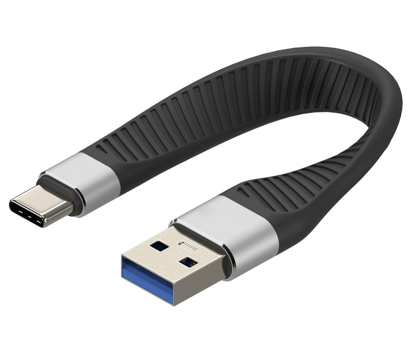 Cavo Corto Piatto USB-C™ Maschio a USB-A Maschio Ricarica Rapida FPC 12 cm