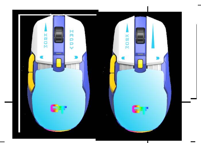 Copertura di ricambio Happy set per Mouse Cortek KROM