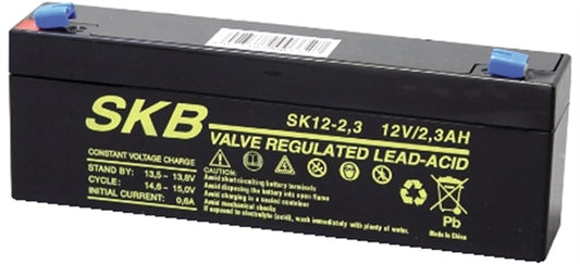 Batteria al piombo 12 volt2.3Ah misure 178x34x67