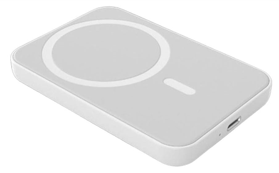Power Bank Magnetico F0-9001 12000mAh con Ricarica Wireless Qi e Cavo USB-C Lightning