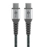 Cavo Tessile USB-C™ Maschio/USB-C™ Maschio 0,5 m Grigio