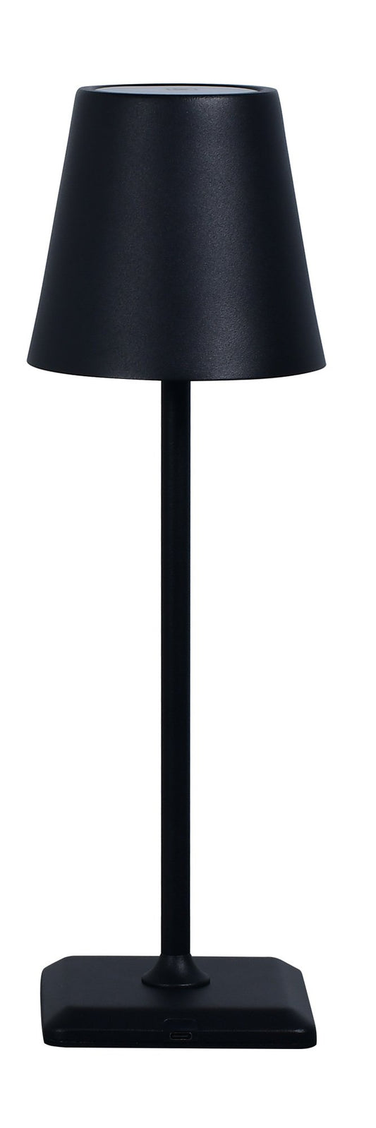 Lampada da Tavolo LED Senza Fili USB-C™ Dimmerabile in Metallo Nero