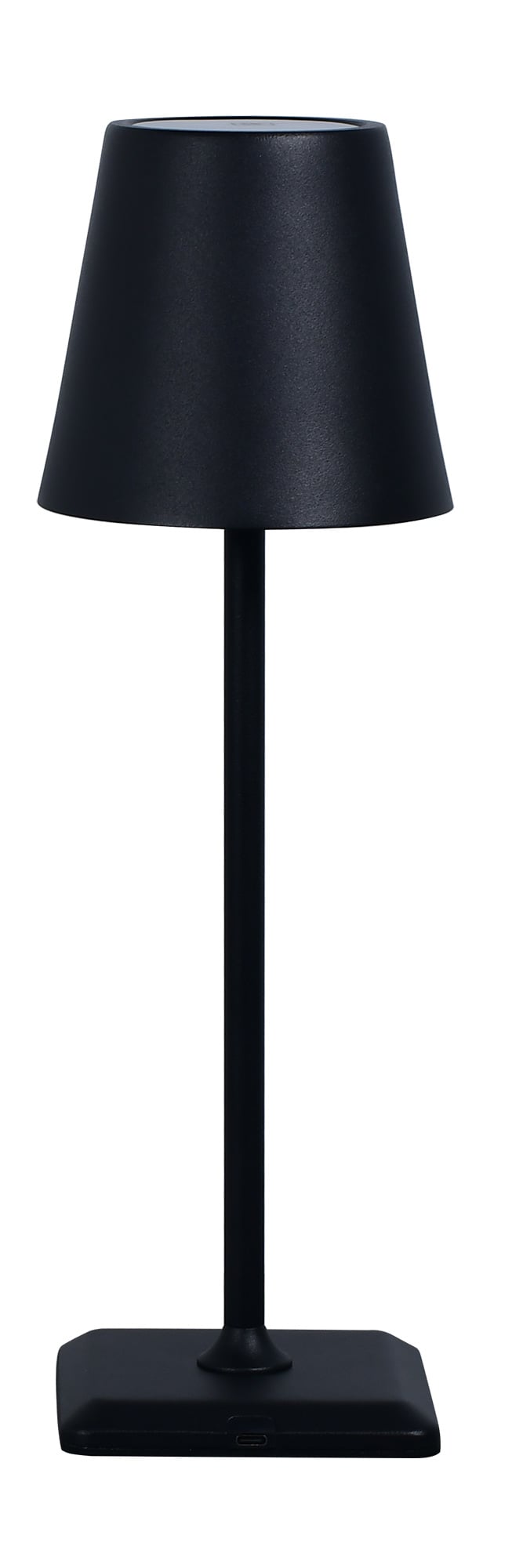 Lampada da Tavolo LED Senza Fili USB-C&trade; Dimmerabile in Metallo Nero