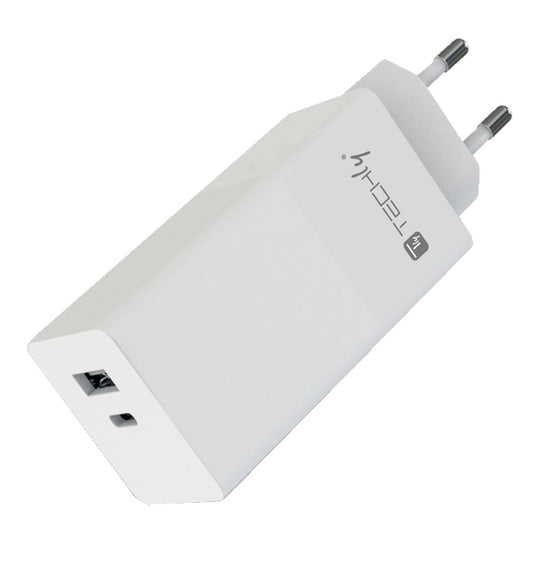 Caricatore Alimentatore USB-C&trade; e USB-A da Muro 100W per Smartphone o Tablet