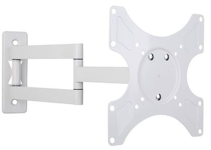 Supporto a Muro per TV LED LCD 19-37'' Inclinabile 3 Snodi Bianco