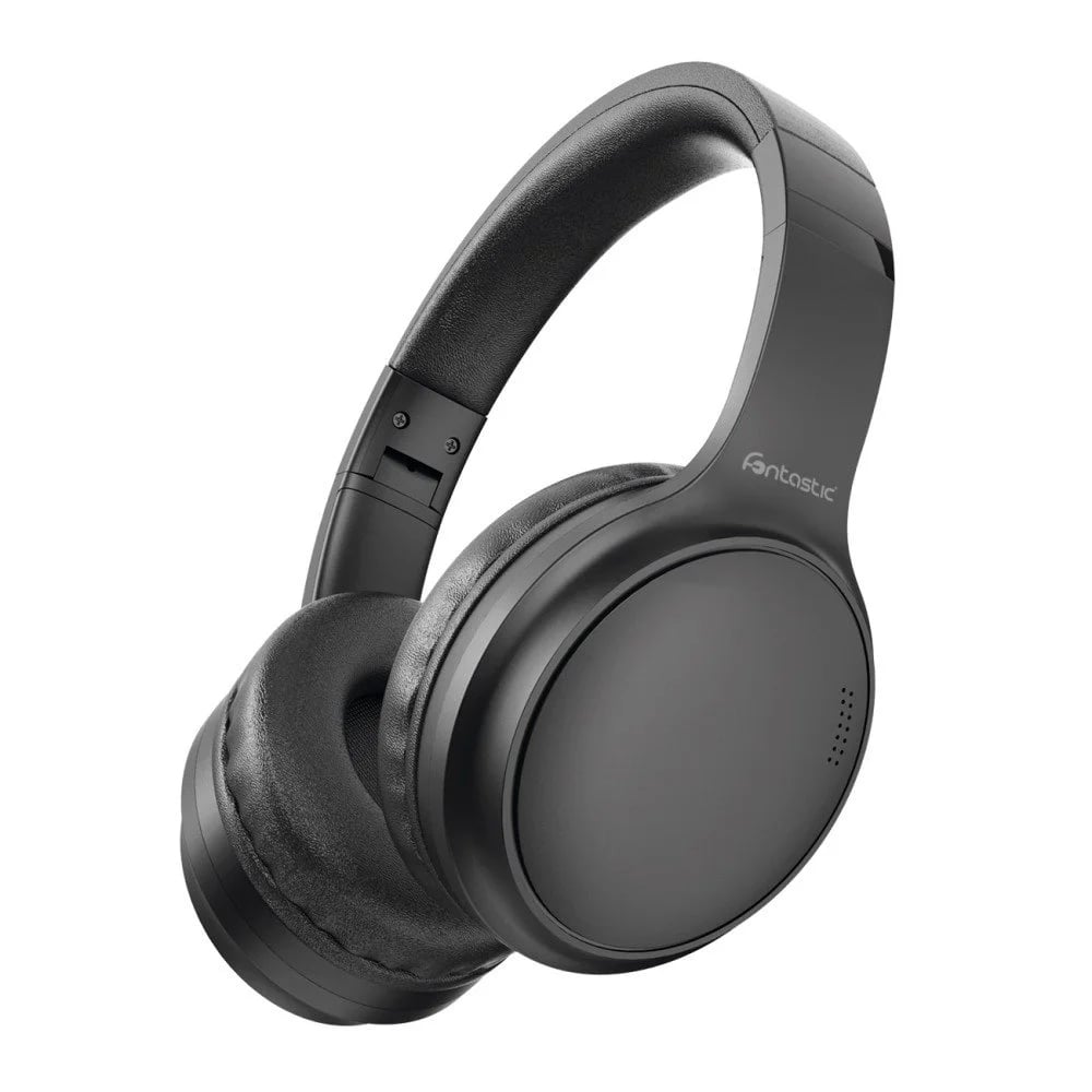 Cuffie Stereo Wireless Pieghevole con Microfono Tonic Nero