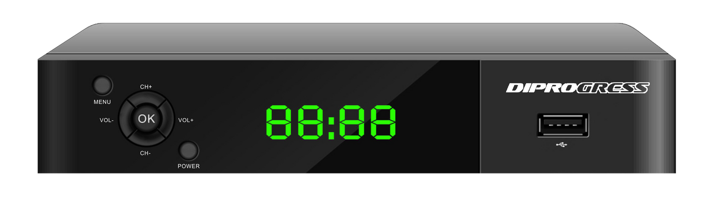 Decoder Ricevitore Digitale Terrestre DVB-T2 HEVC Main10 con doppio telecomando
