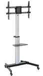 Supporto a Pavimento con Mensola Trolley TV LCD/LED 37-86''