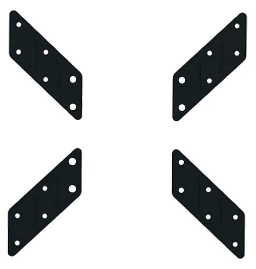 Adattatore per Supporto VESA da 200x200 a 400x400 Nero