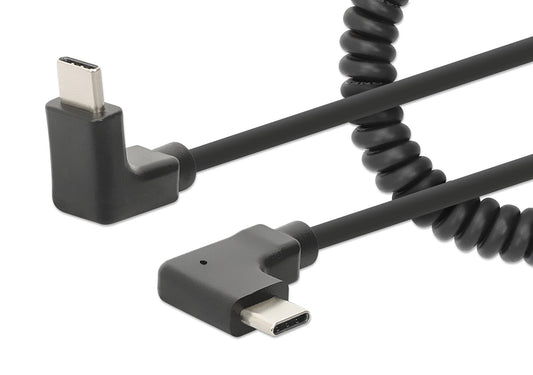 Cavo di Ricarica USB-C™ a USB-C™ 1m Spiralato Nero