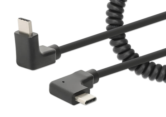 Cavo di Ricarica USB-C&trade; a USB-C&trade; 1m Spiralato Nero